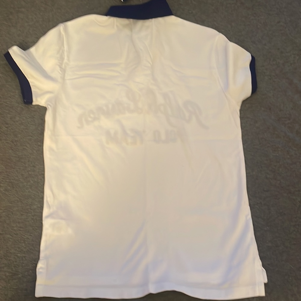 Mens white Polo shirt, (New) - Picture 3 of 3